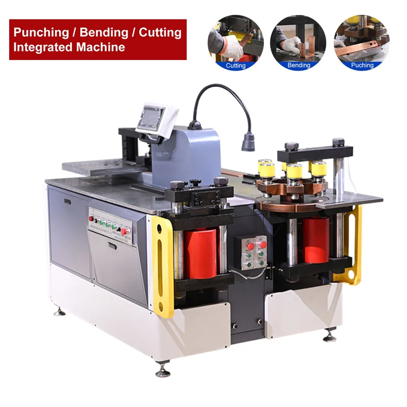 3 In1 idrawliċi tar-ram Bar Busbar Punching Qtugħ liwi Busbar Magni